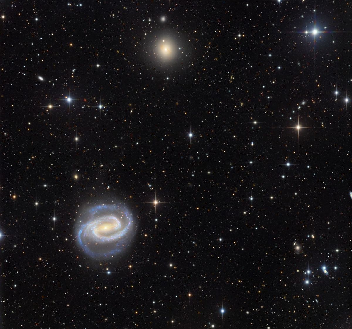 Galaxies in the River: NGC 1300 and NGC 1297
